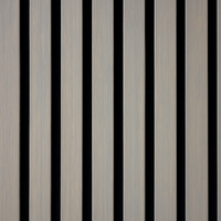 Wandpaneel Bamboe 280cm x 60cm Grijs eiken met zwart vilt