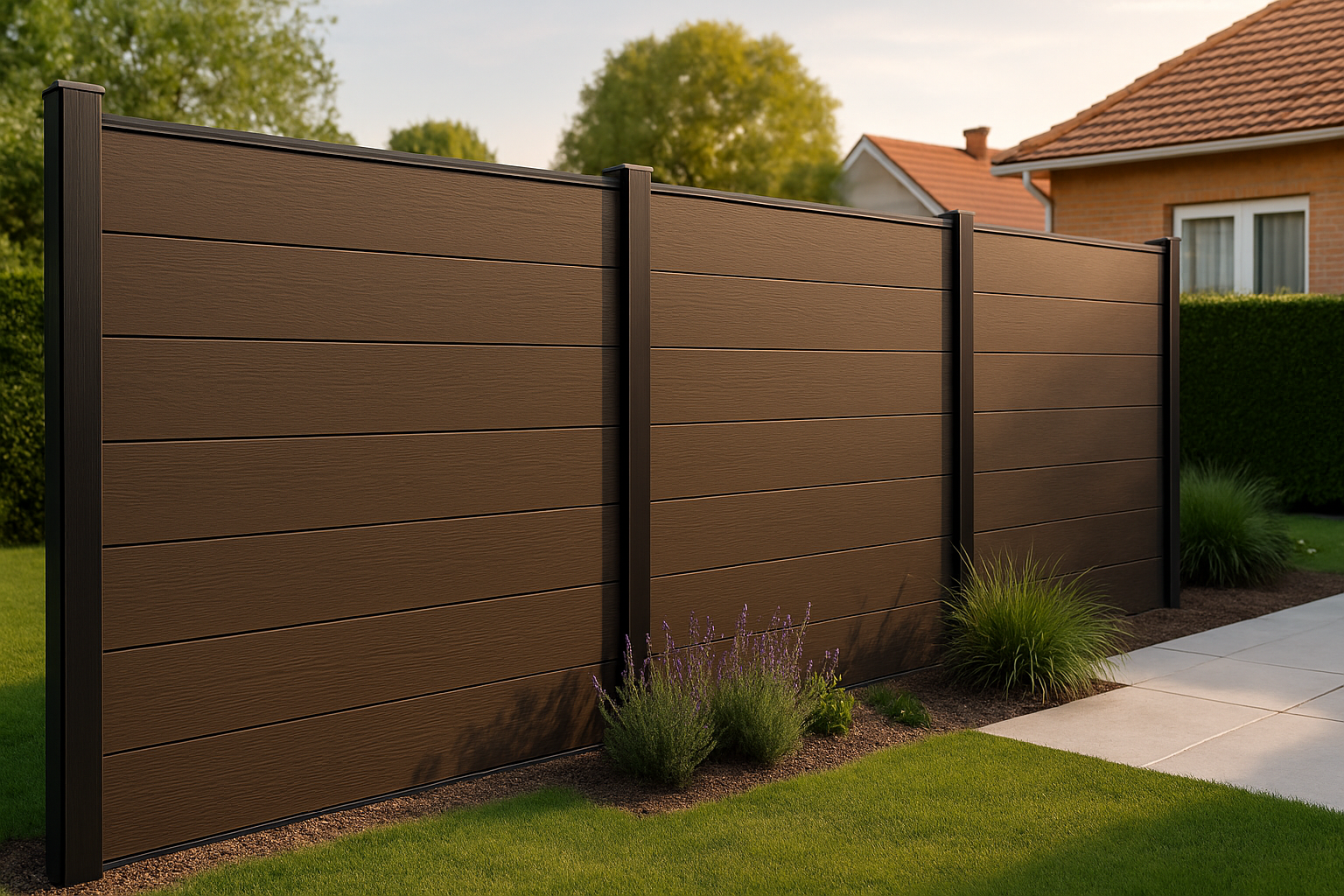 Composiet schutting Teak WPC COEX  179cm x 29cm x 2cm