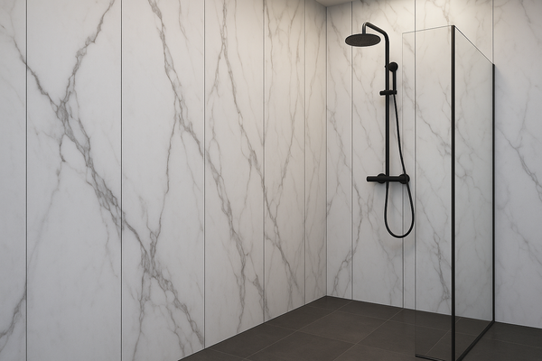 Spc Stone White wandpaneel 244cm x 122cm x 3mm