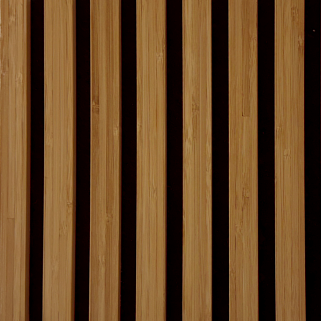 Bamboe 280cm x 60cm  Bruin eiken met zwart vilt