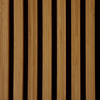 Bamboe 280cm x 60cm  Bruin eiken met zwart vilt