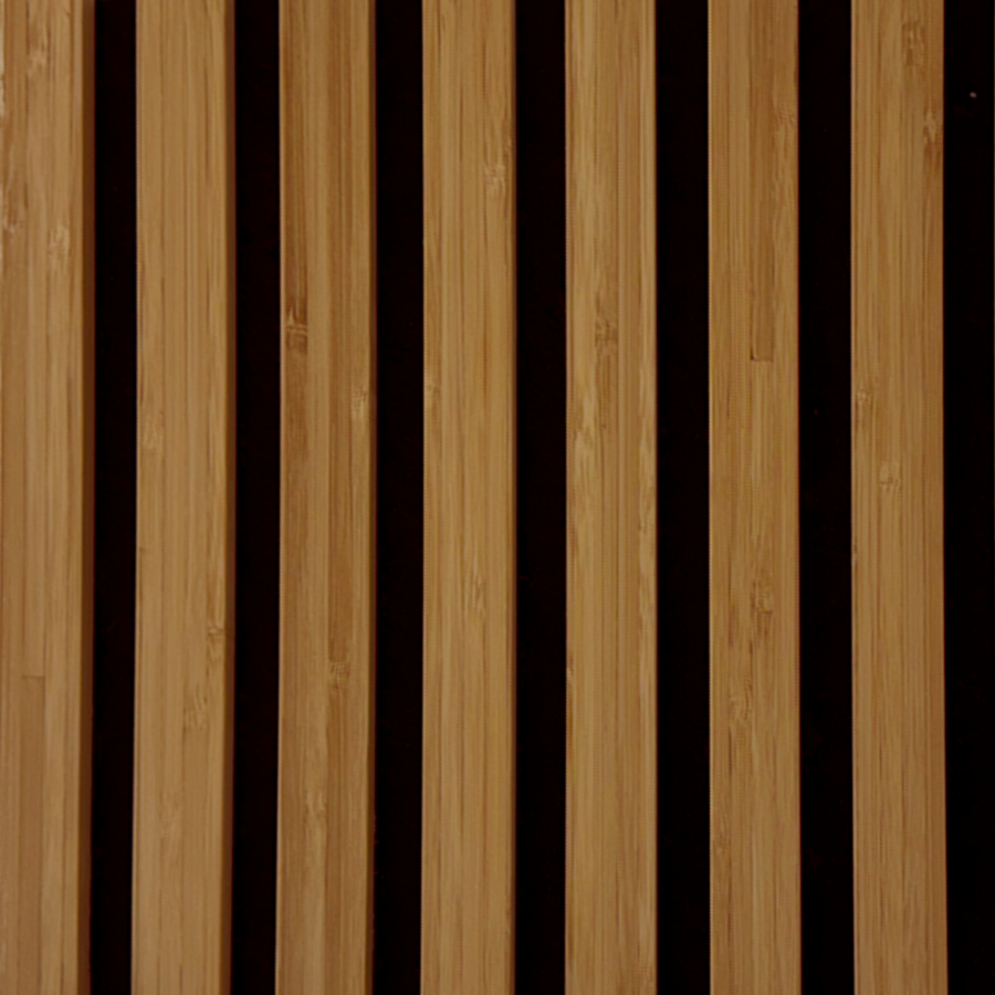 Bamboe 280cm x 60cm  Bruin eiken met zwart vilt