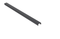 Aluminium composiet schutting paal compleet