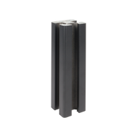 Aluminium composiet schutting paal compleet